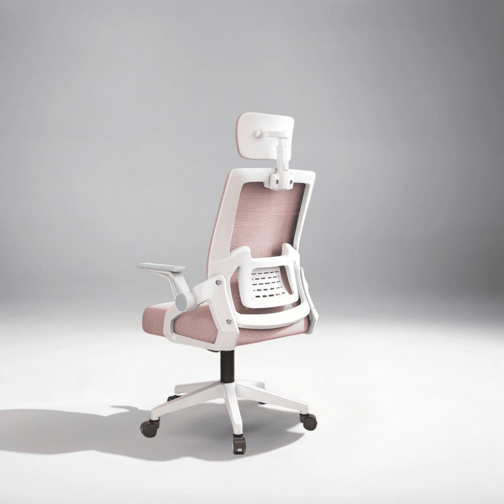 Giga Ergonomska kancelarijska stolica Comfort YT-588, Rozo-bijela