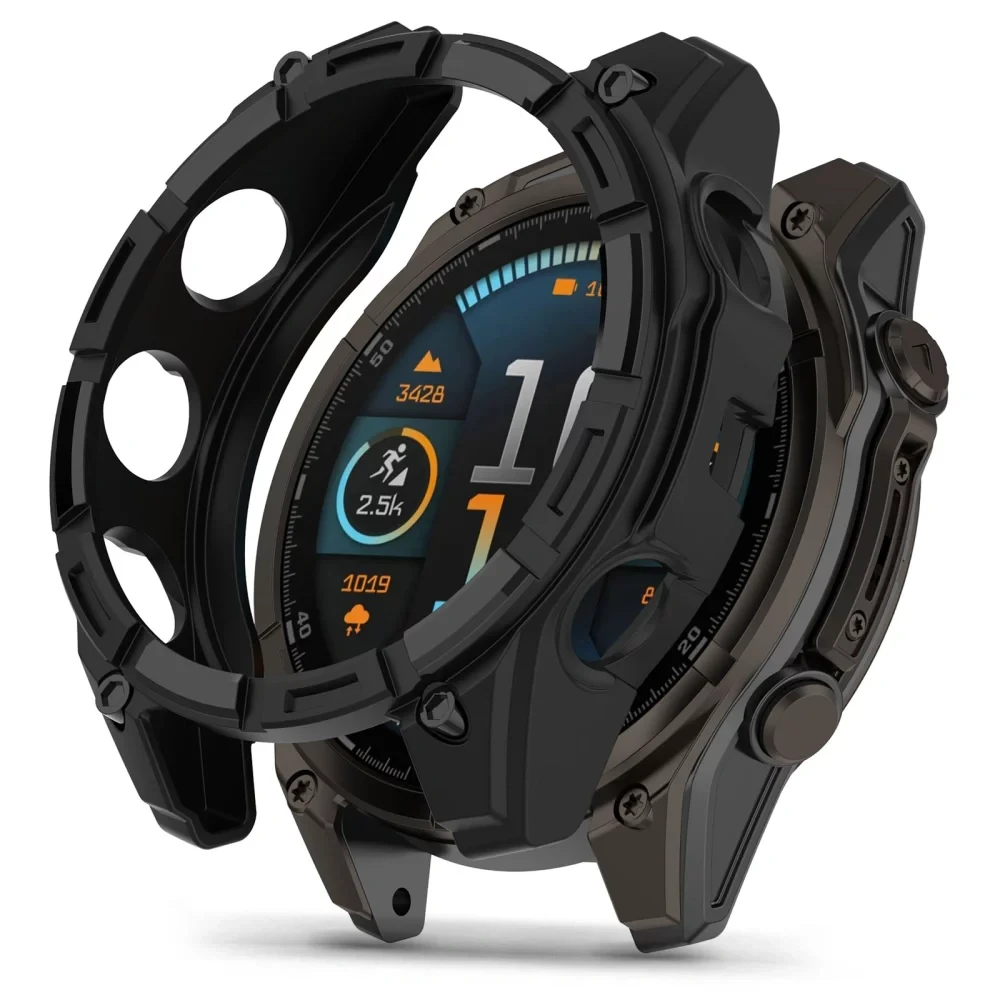 Tech Protect Maska za pametni sat Garmin Fenix 8 Defense Air, 47mm, Crna