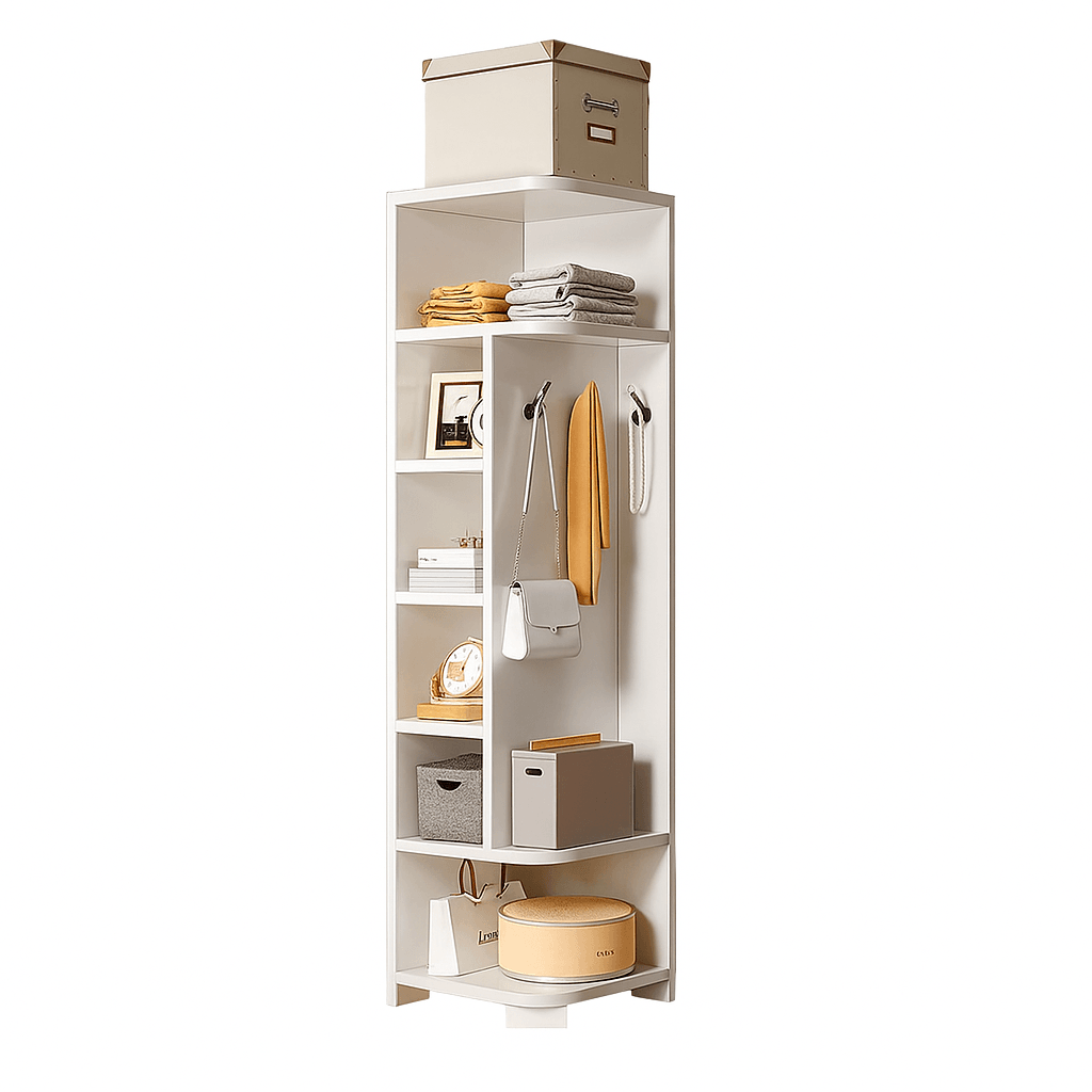 Giga Ugaona polica Lume, 180cm, Bijela