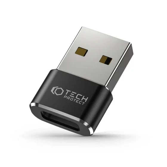 Tech Protect Adapter USB To Type-C Ultraboost, Crni