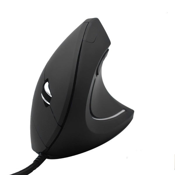 Giga Vertikalni miš JSY-05, Ergonomski, Žičani, 5 dugmića, Crni