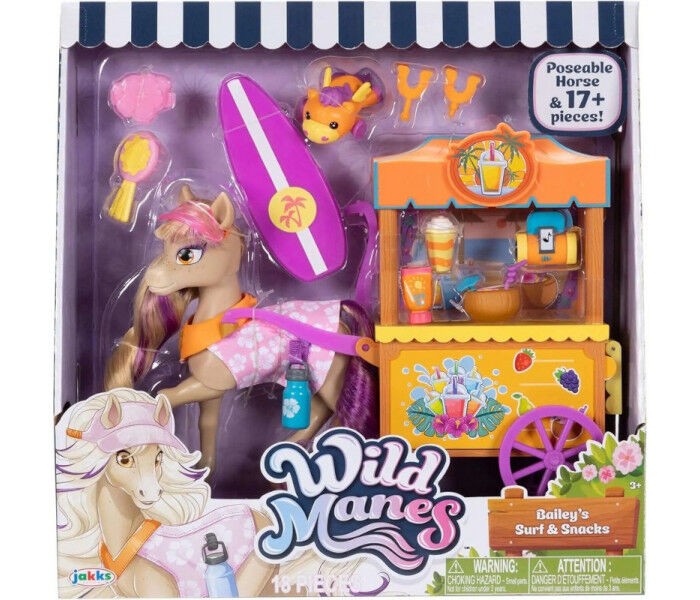 Igračka Wild Manes baileys surf and snack set za igru