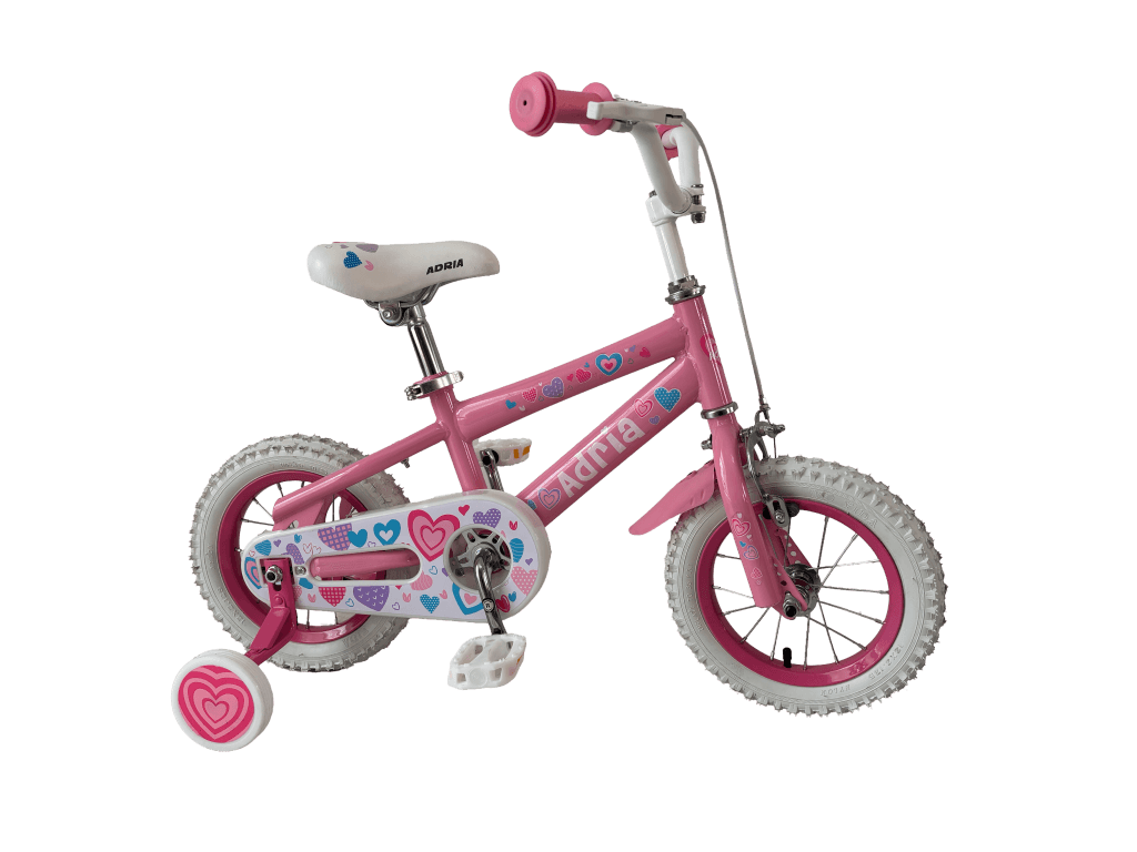 Adria Dječiji bicikl G12BA615, 12", Roze-bijeli