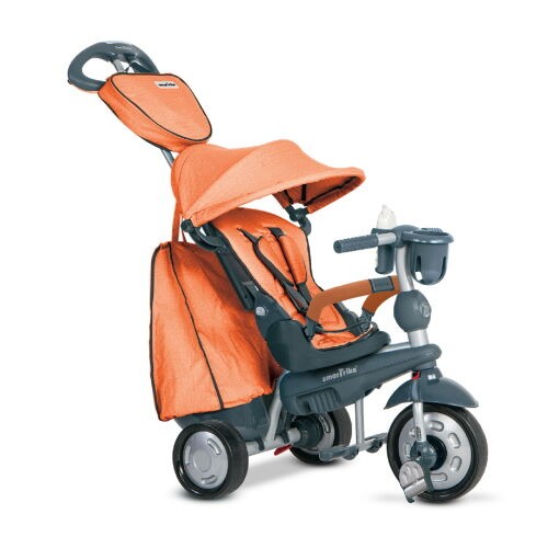 SmarTrike Dječiji tricikl Explorer 8201100, Podesivi naslon, Narandžasto-sivi