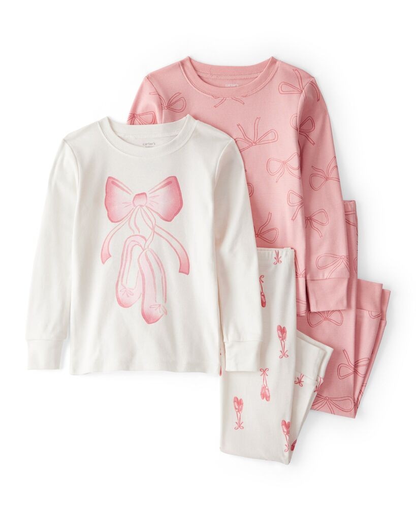 Carters Pidžama za djevojčice,2T523210, 2 komada, Roze-bijela