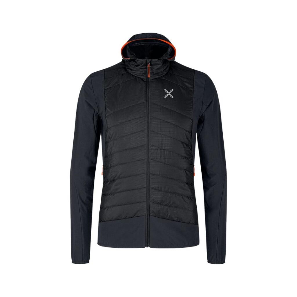 Montura Muška jakna za planinarenje Trace hybrid, Crno-siva