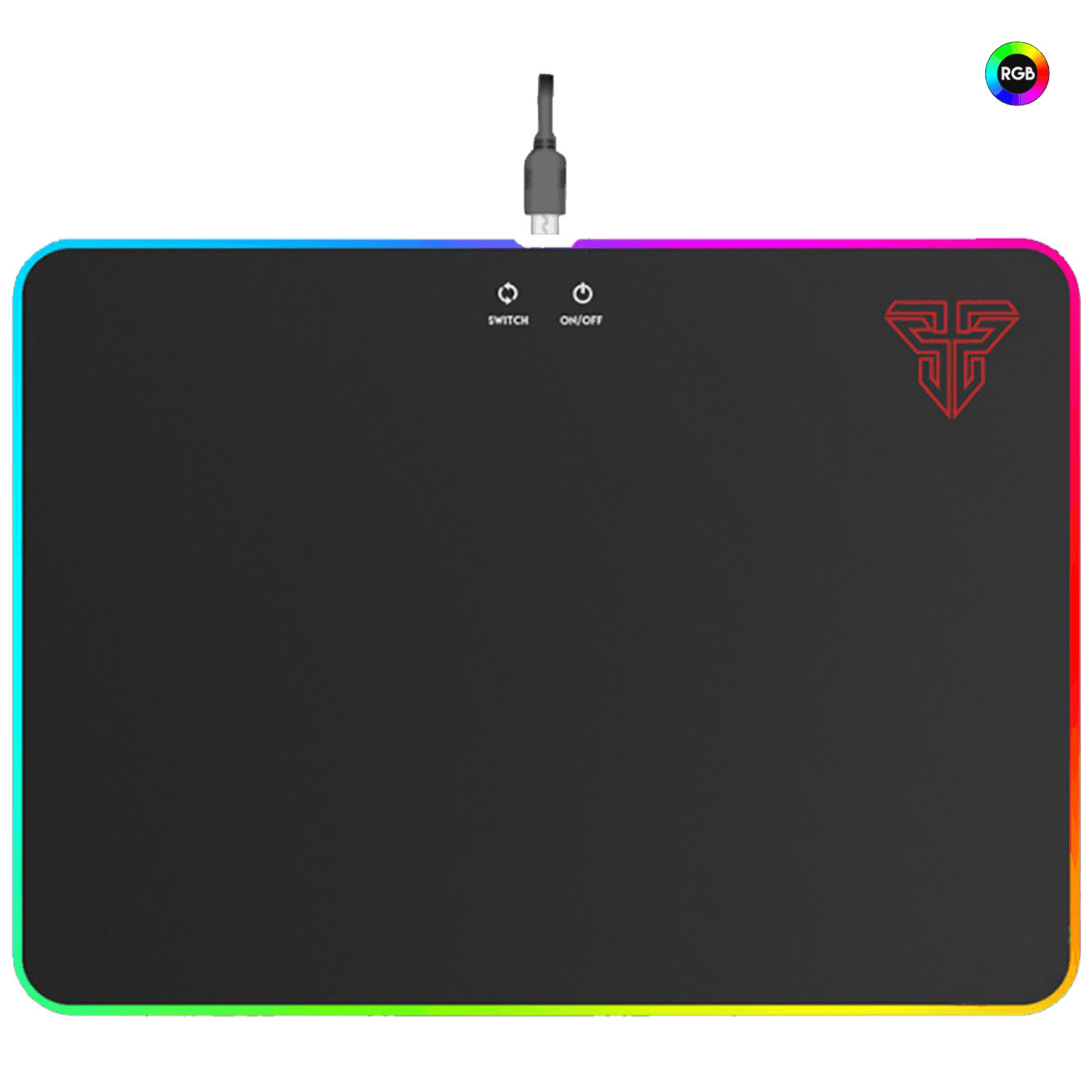 Fantech, Podloga za miš, 355 x 255 x 6 mm, RGB, MPR350 Aurora