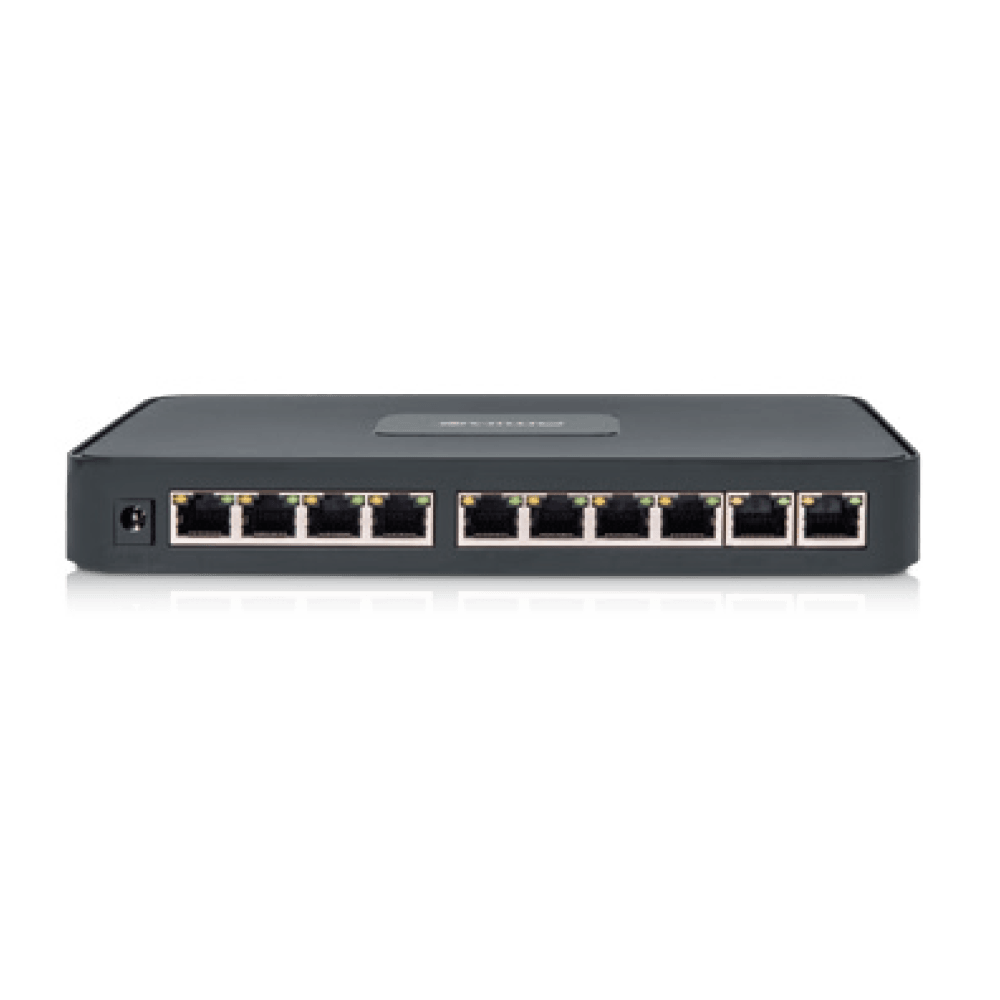 Amiko Home, PoE Mrežni Switch, 10 Port RJ-45, 8 PoE, Rack Ugradnja, POE SWITCH 8CH+2
