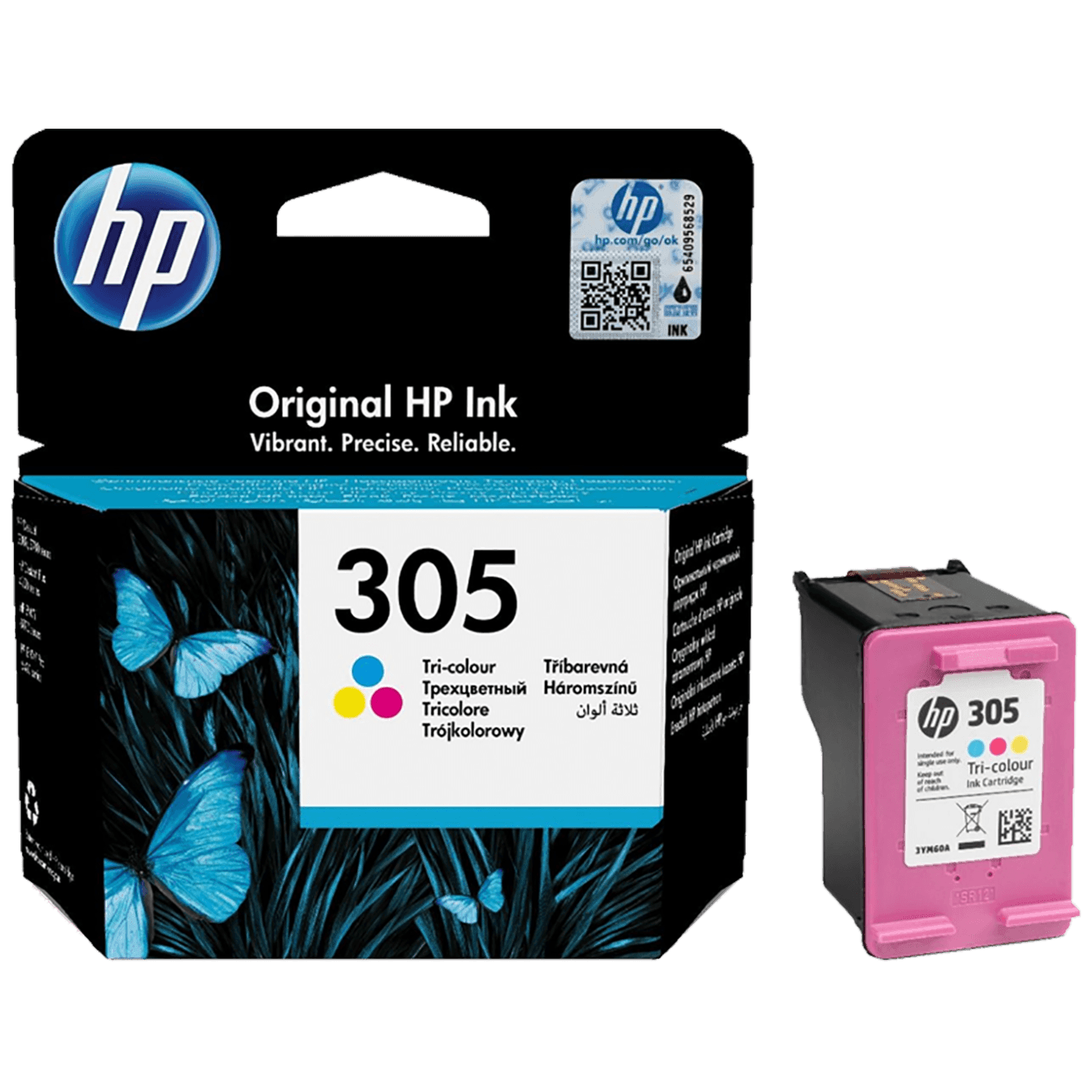 HP, Tinta 305 (3YM60AE), kolor, 3YM60AE