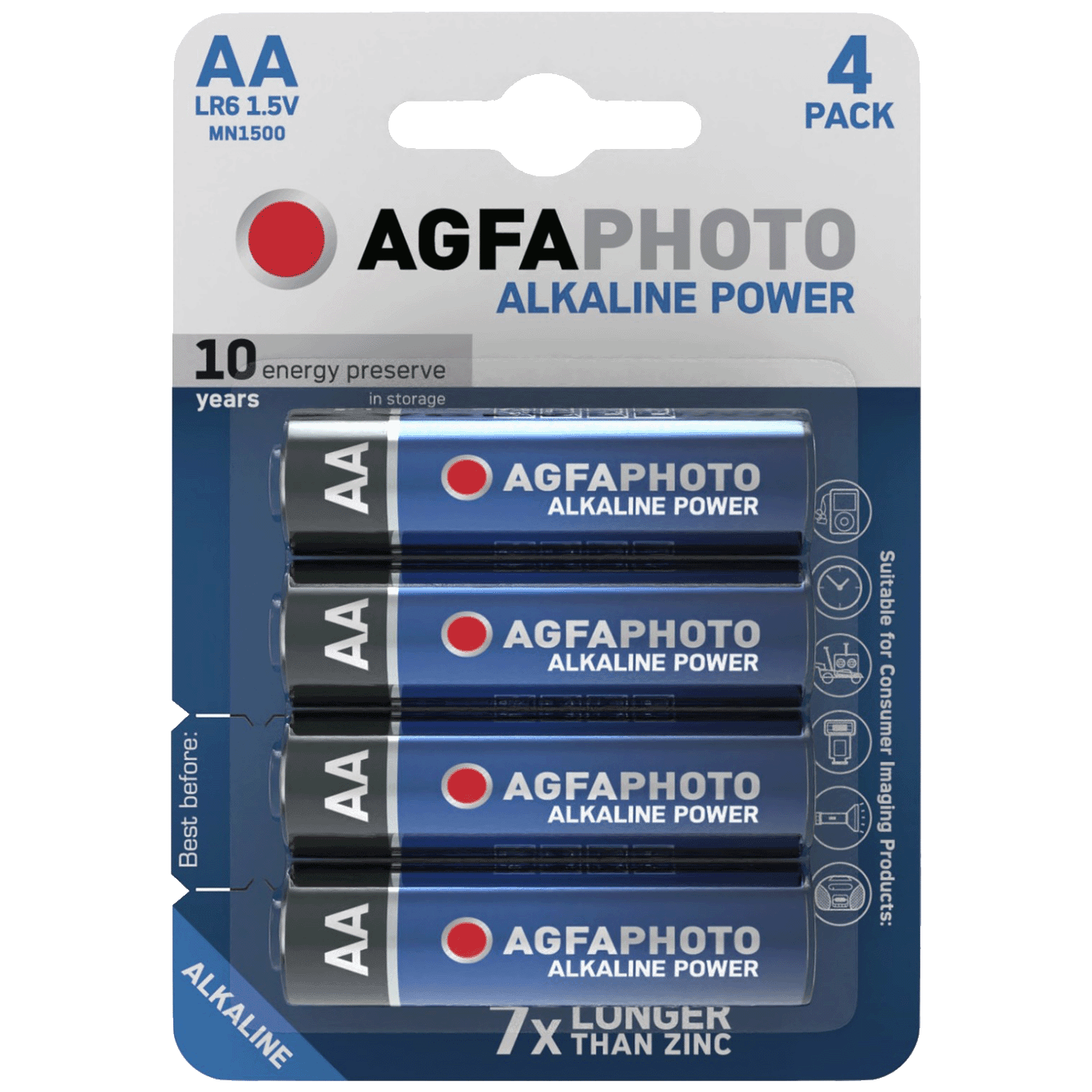 Agfa, Baterija Alkalna, AA/LR6 Blister Pak. 4 Kom, AF LR6