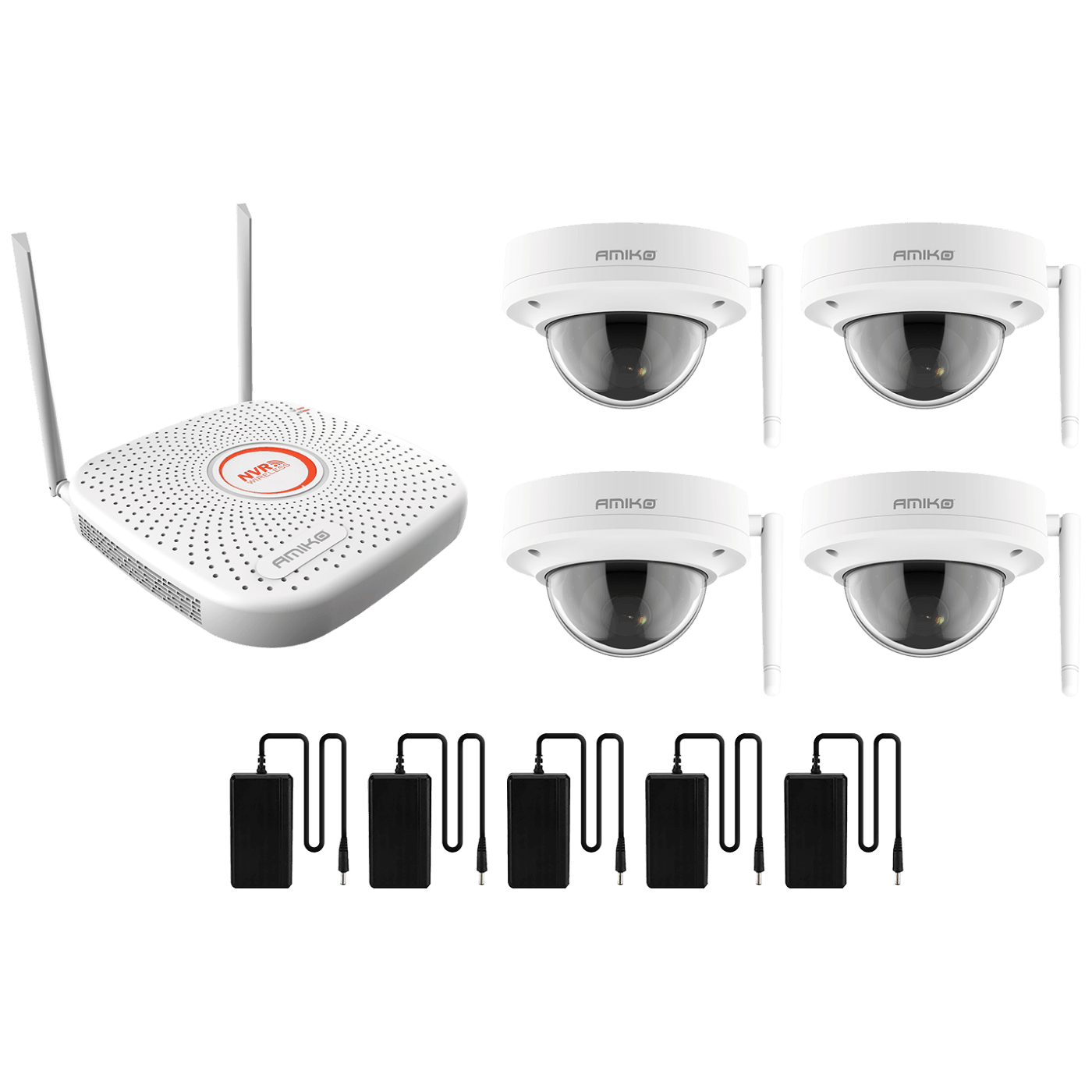 Amiko Home, Set za video nadzor, 9ch, 4 x kamera, 2.0 Mpixel, WiFi, CCTV KIT 4800