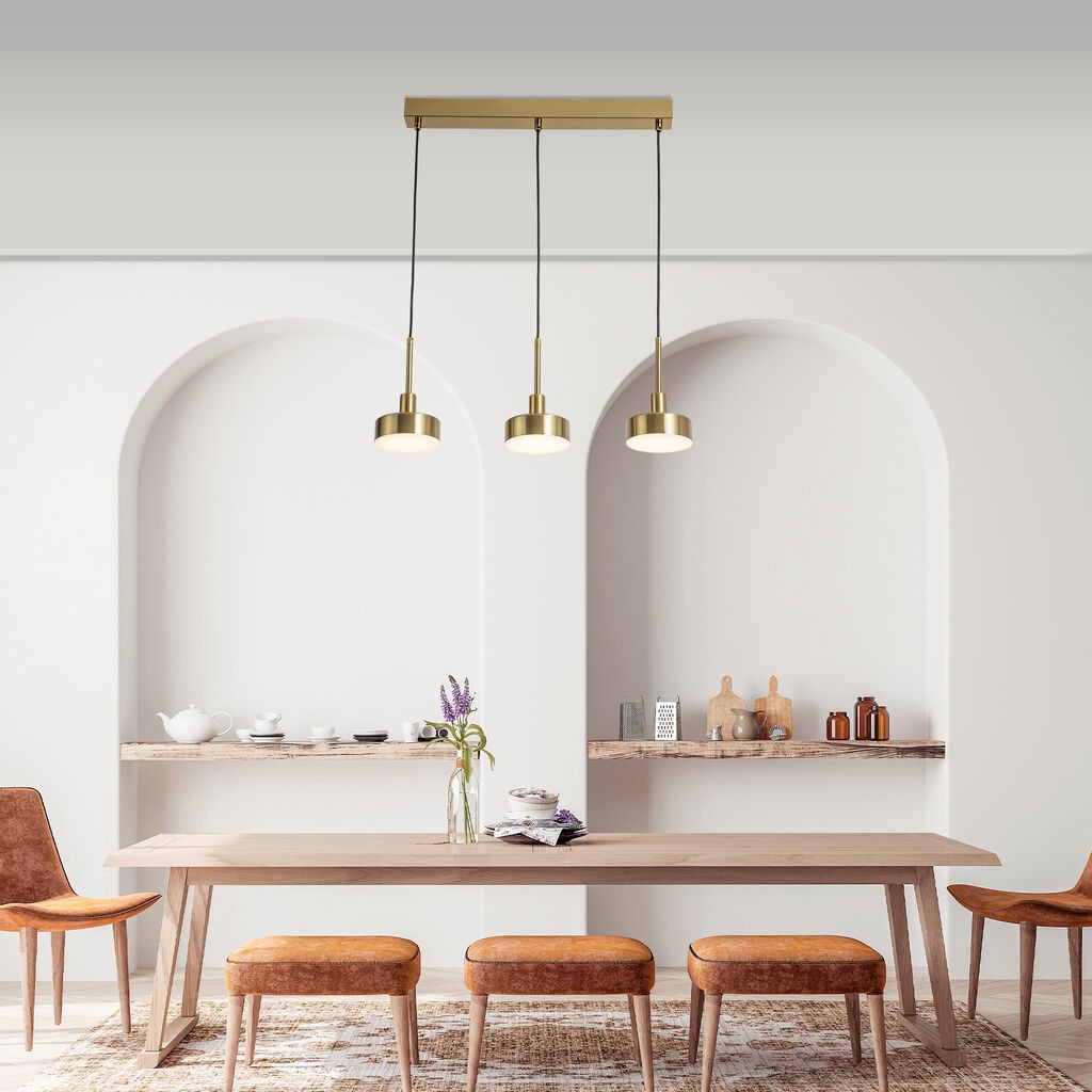 Mass Light Visilica Snyder M011393, 3x5W Zlatna boja