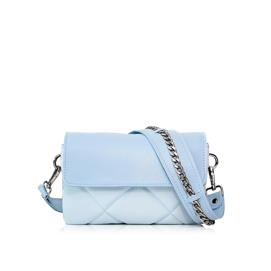 Lovely Bag Xenia Baby - Svijetlo Plava Torba, Crni Metal