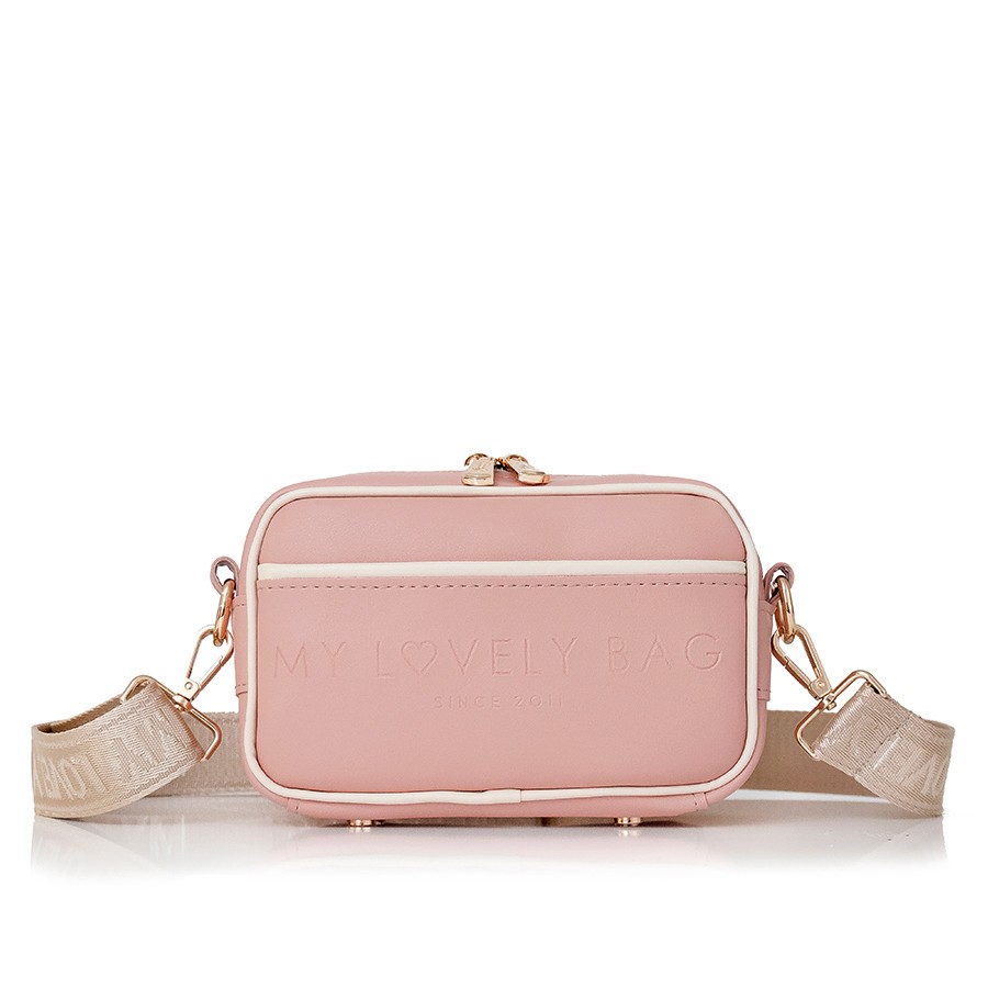 Lovely Bag Selena - Puder Torba, Zlatni Metal