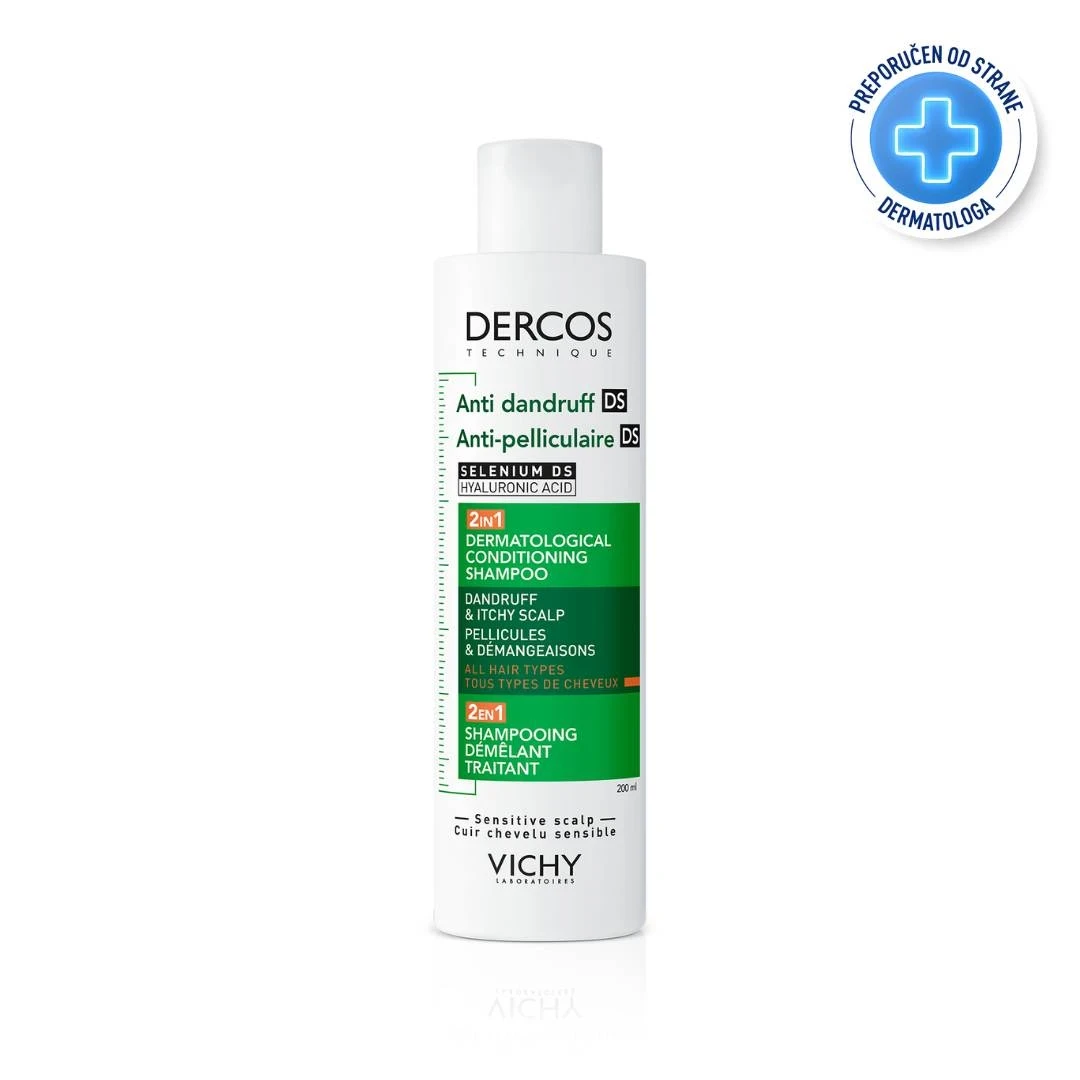 Vichy Dercos 2 u 1 šampon i regenerator protiv peruti, 200ml