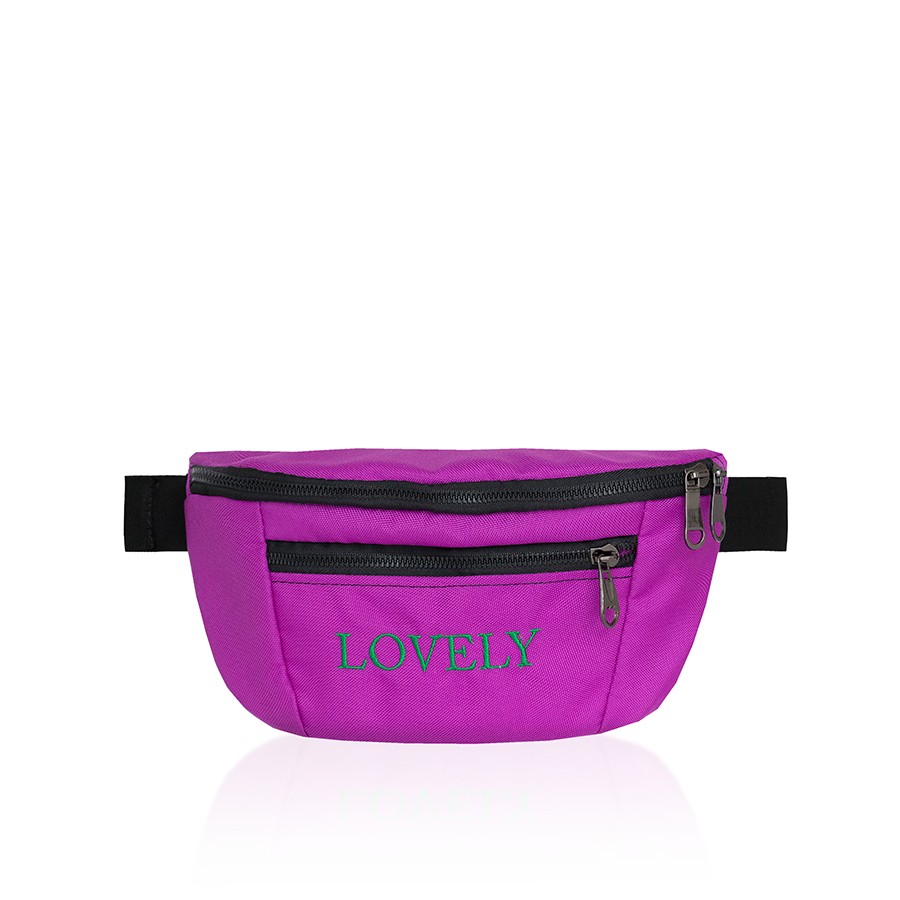 Lovely Bag Sport Belt Bag - Maxi Fuksija/Crna Torba Za Pojas