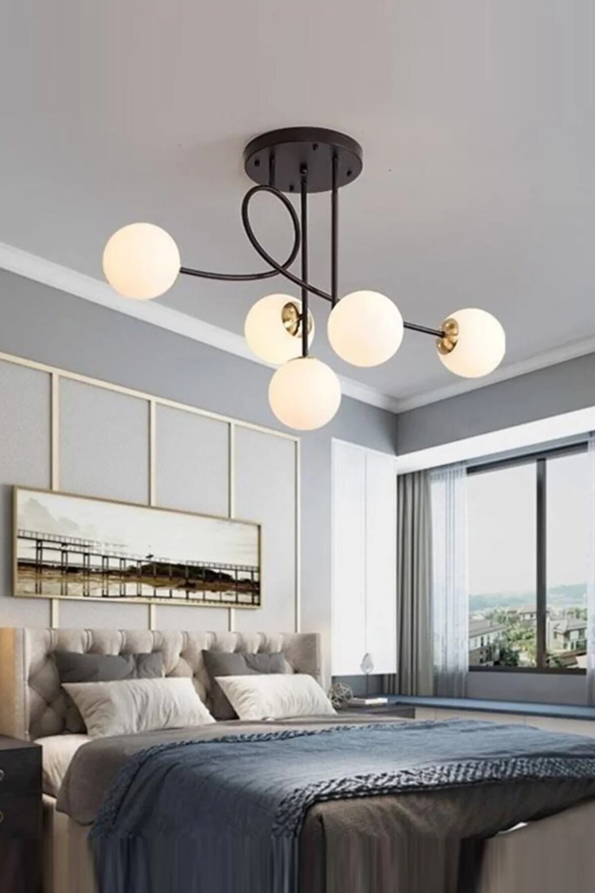 KryLight Luster Eva 5 crna