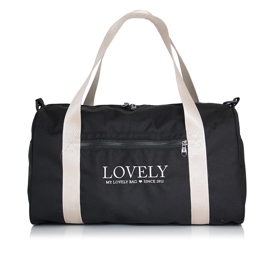 Lovely Bag Sport Bag - Maxi Crno/Bež Sportska Torba