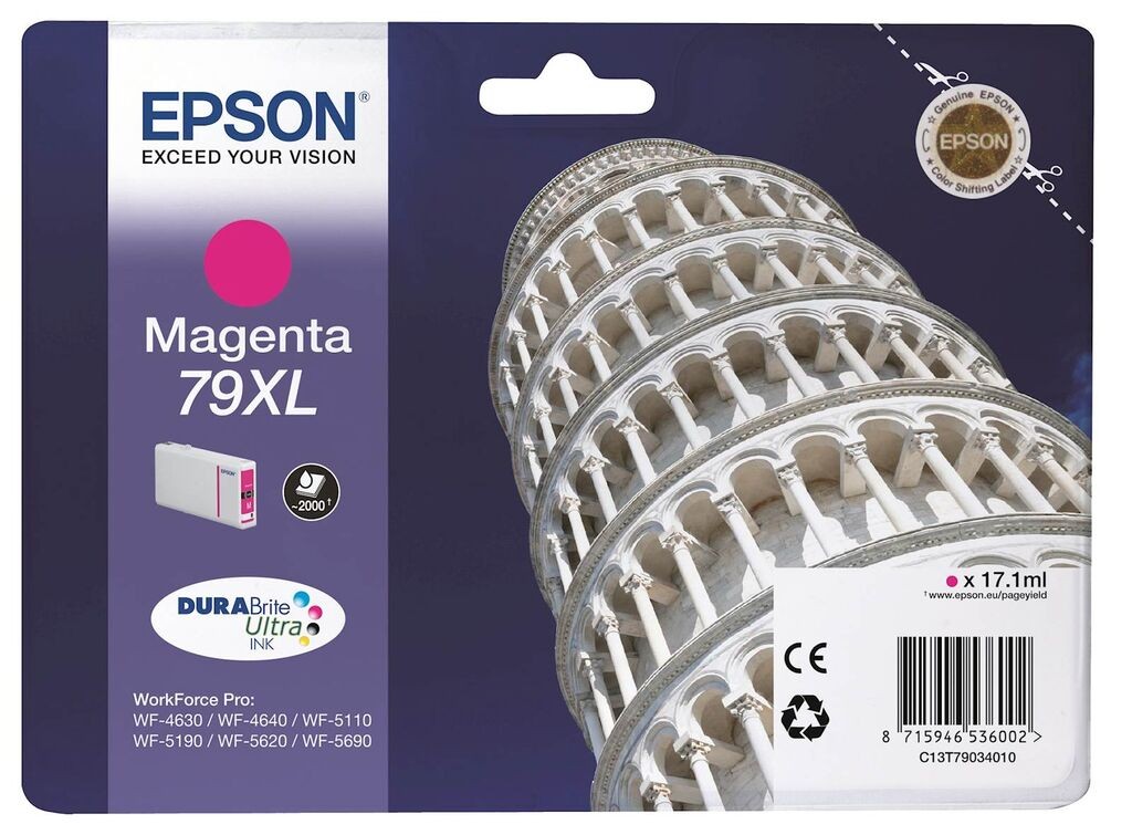 Epson Tinta WF-5290/5190 79XL, Magenta