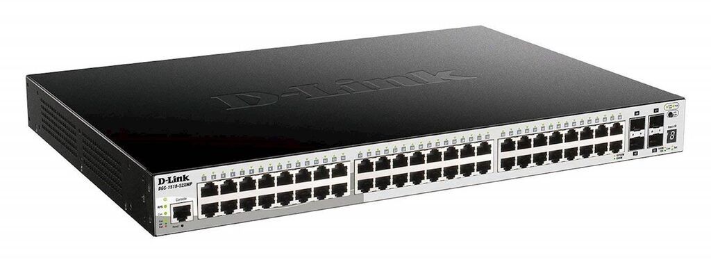 D-link Switch DGS-1210-52MP 48 x Gigabit BASE-T PoE , 4 x Gigabit GbE/SFP