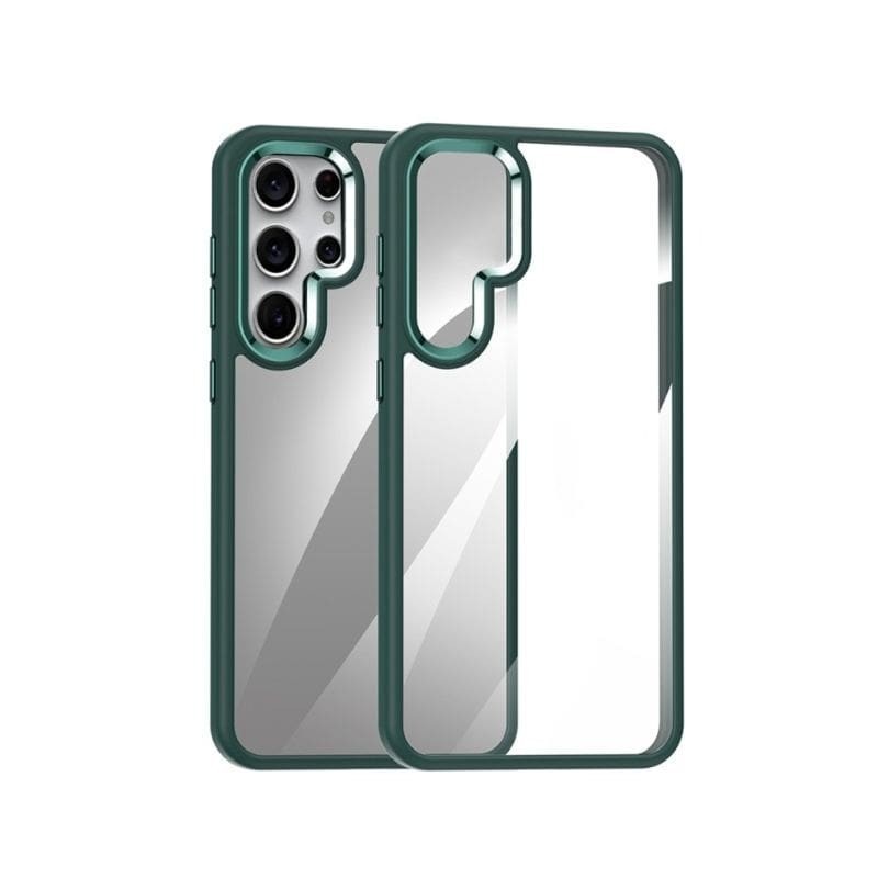 Maska za mobitel Magnetic za Samsung S24 Ultra, 360°, Staklena, Green