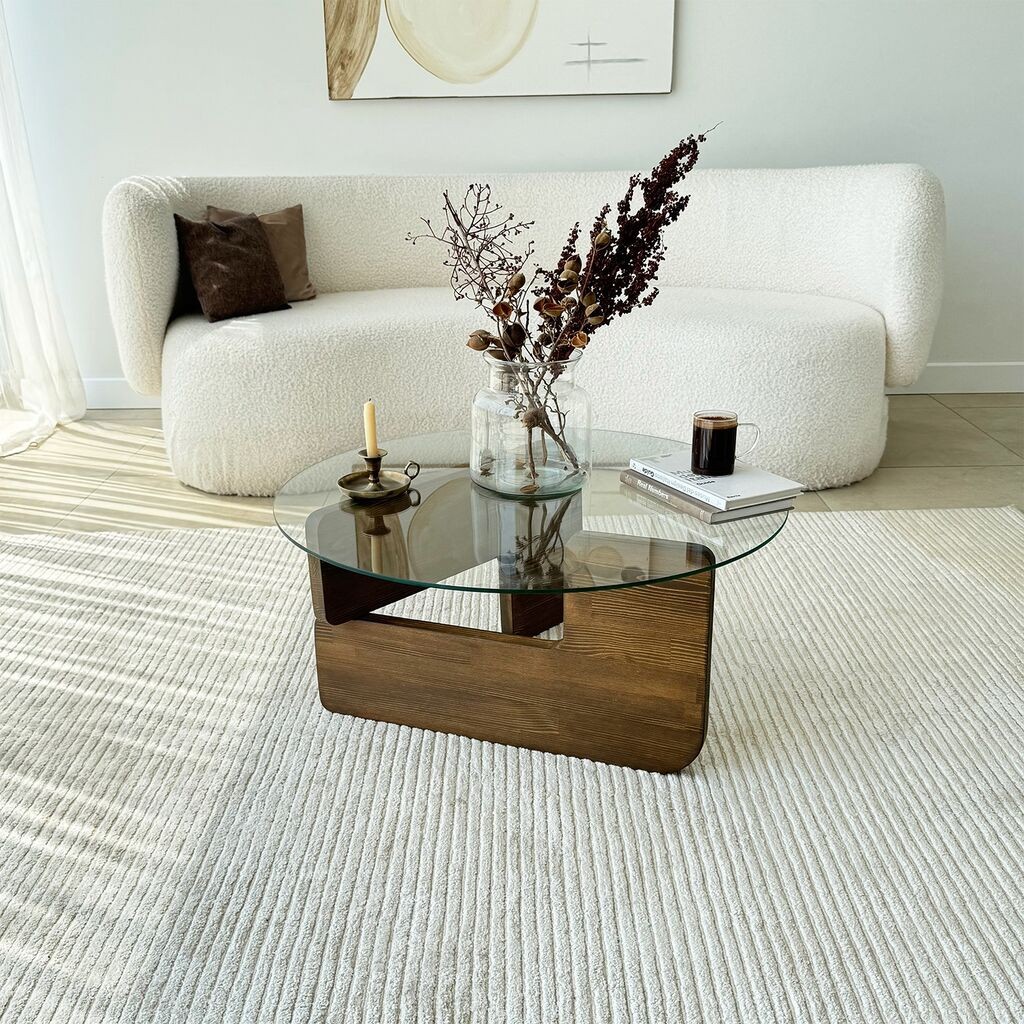 Hanah Home Club sto Mia, 75x35x75 cm, Smeđa