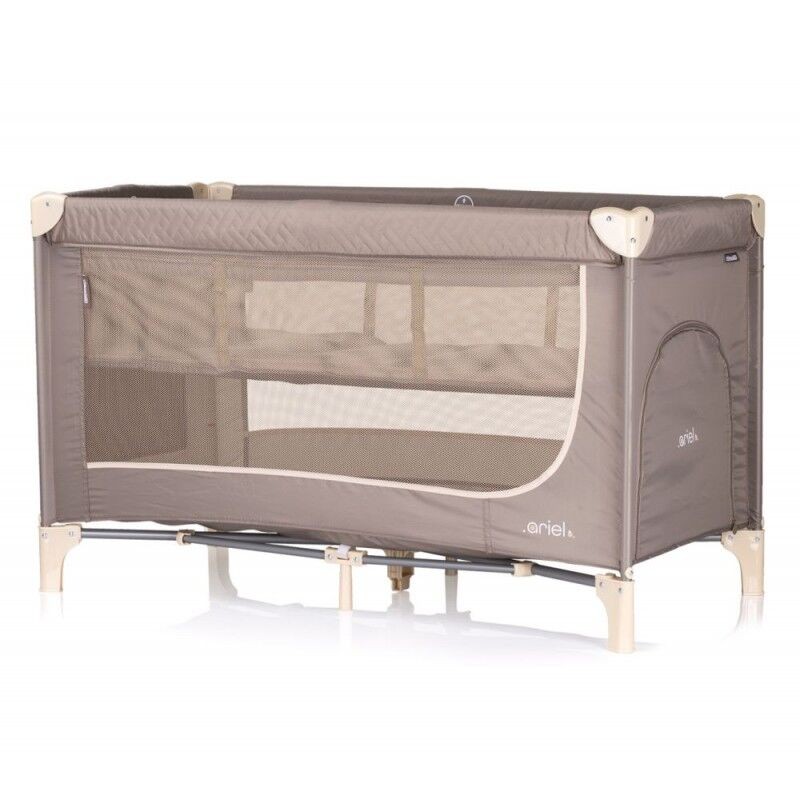 Chipolino Prijenosni krevetić Ariel tiramisu, smeđa