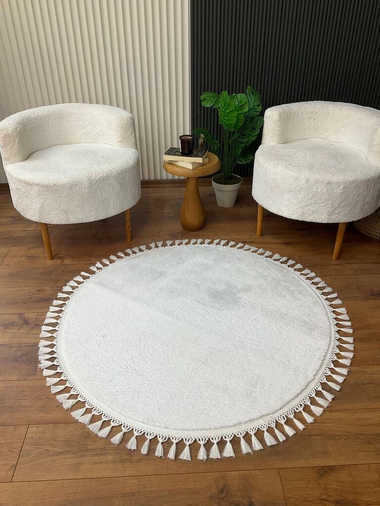 Conceptum Hypnose Tepih 1414, 80x80 cm, Bijeli