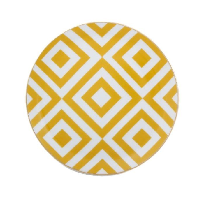 Porland plitki tanjir 17 cm Morocco,  žute boje