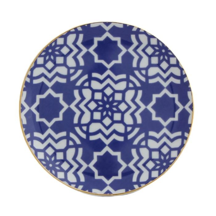 Porland plitki tanjir 17 cm Morocco,  tamnoplave boje