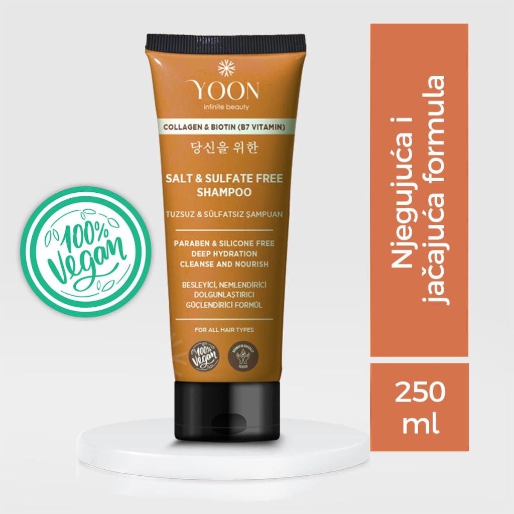 YOON Šampon Bez Sulfata i Soli 250ml, Smeđa