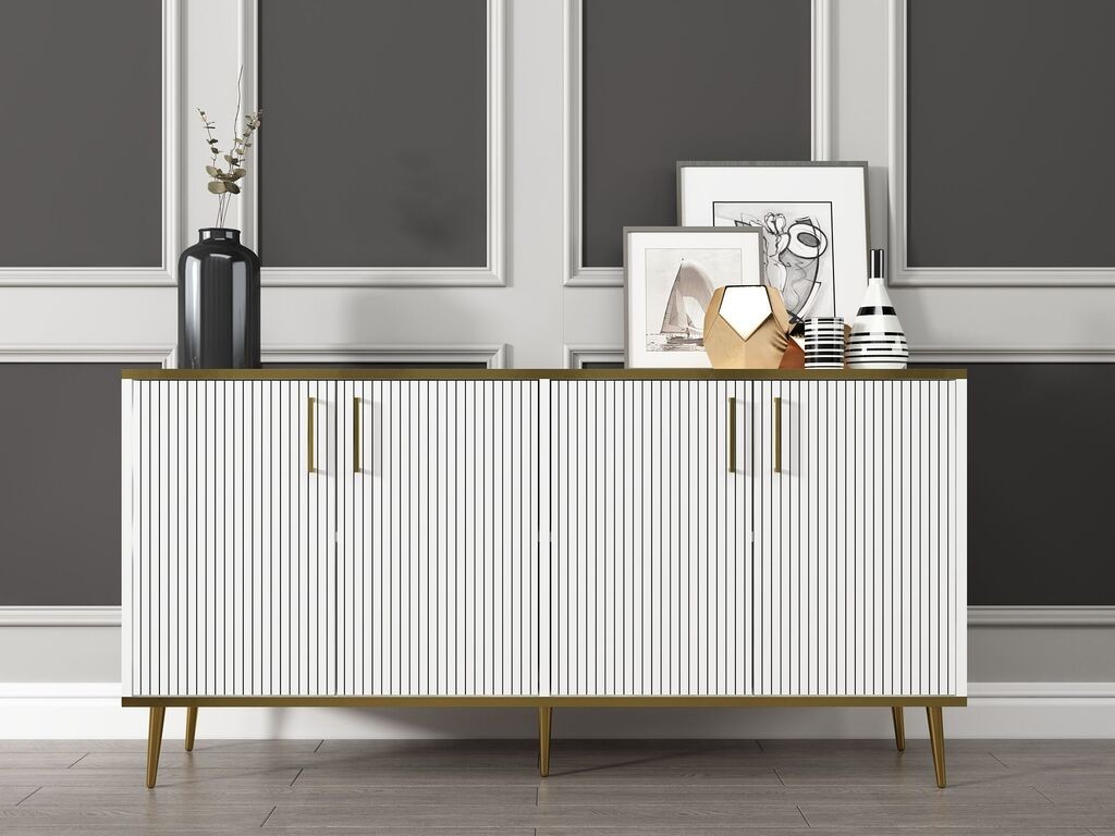 Hanah Home Komoda od poliestera, bijela