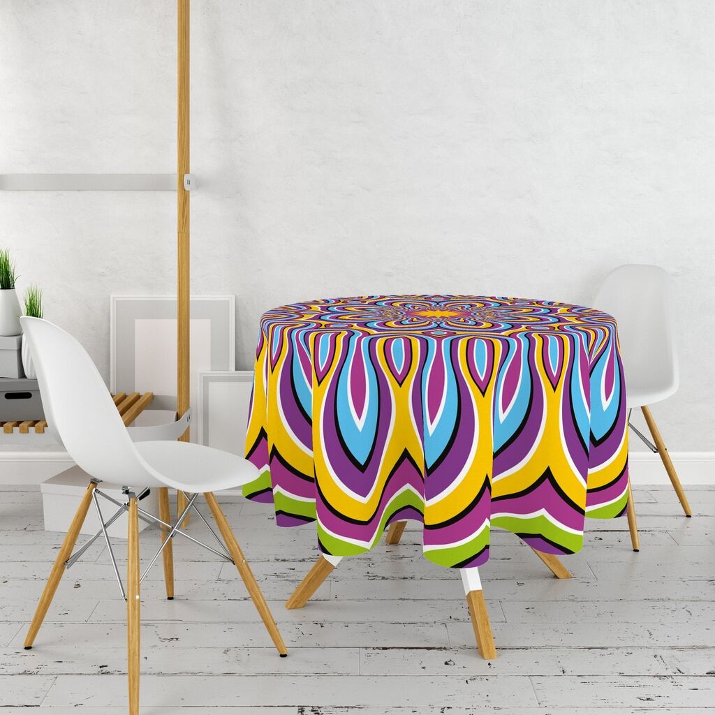 Hermia Stolnjak 7 Stolova, 160cm, Šareni