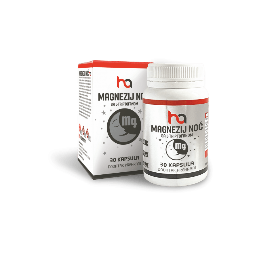 Magnezij Noć sa L-Triptofanom, 30 kapsula