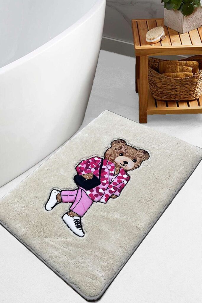 L'essentiel Maison Boss Bear tepih za kupatilo, bež