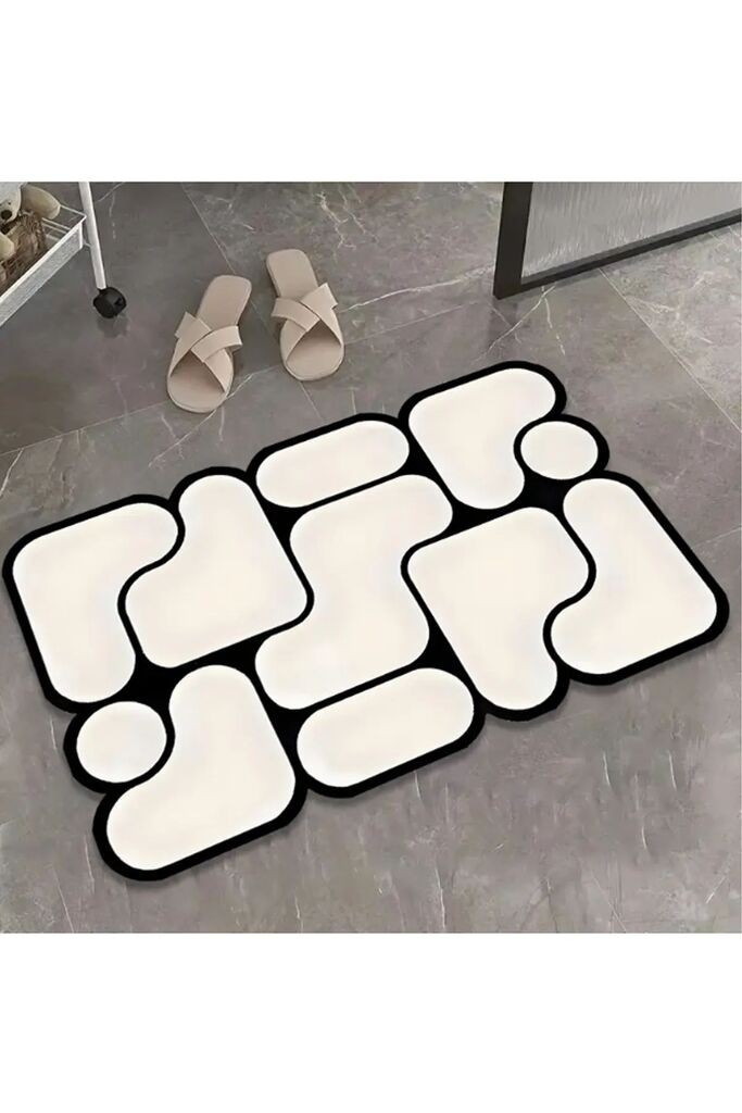 L'essentiel Maison Calico tepih za kupatilo, bijela