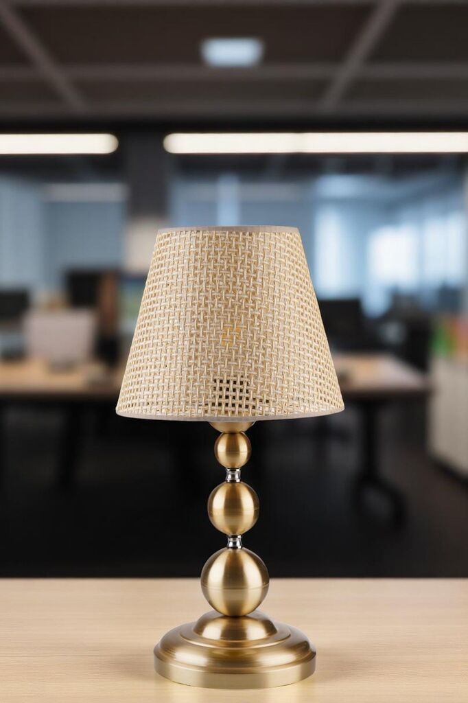 Opviq Stona lampa 8908-4, Zlatna boja