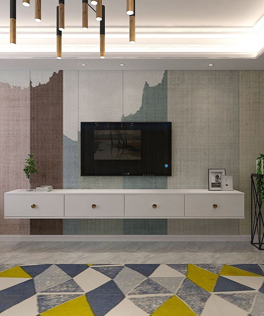 Hanah Kućni TV komoda Zuzu dvostruka, bijela