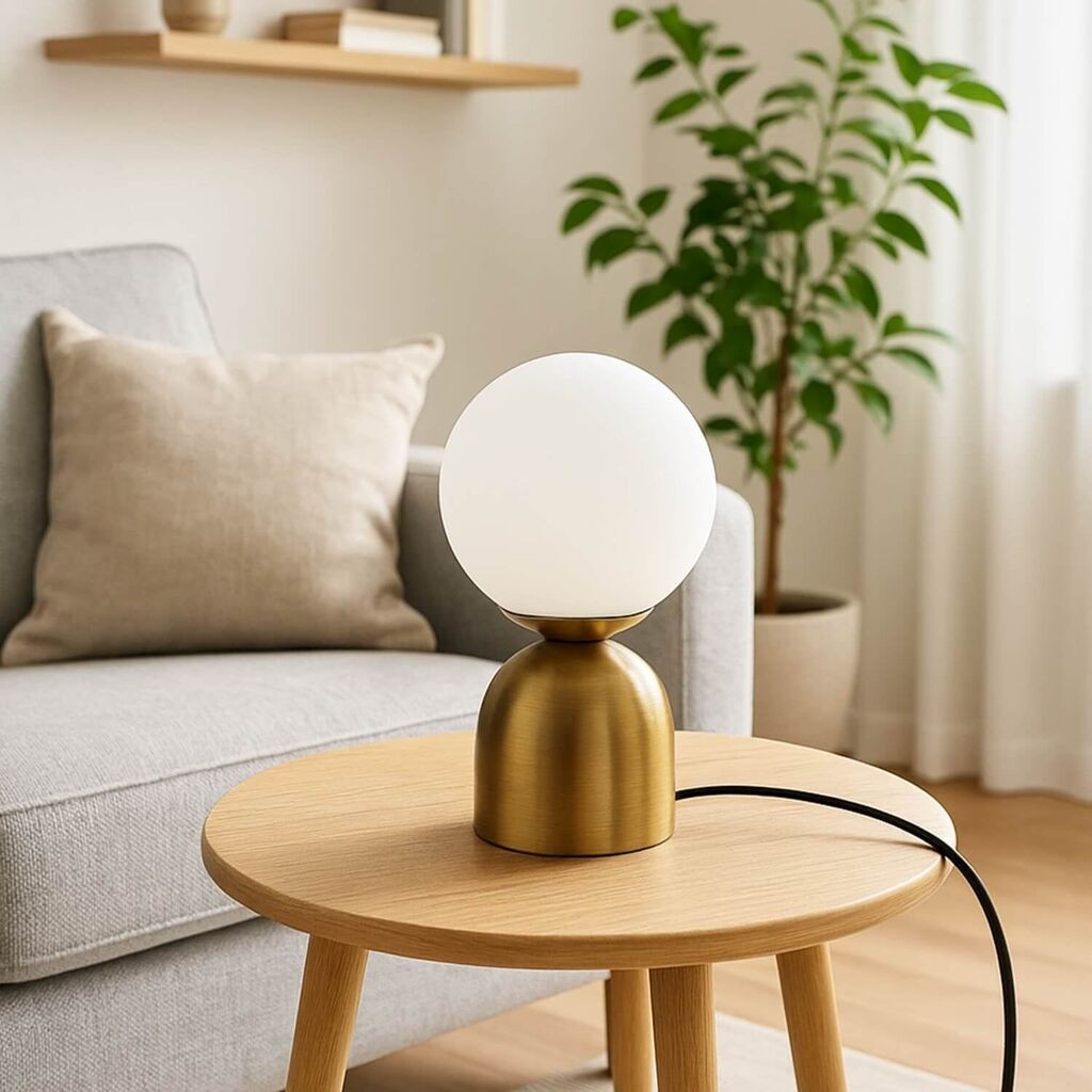 Opviq Stona lampa 242095, Zlatna boja