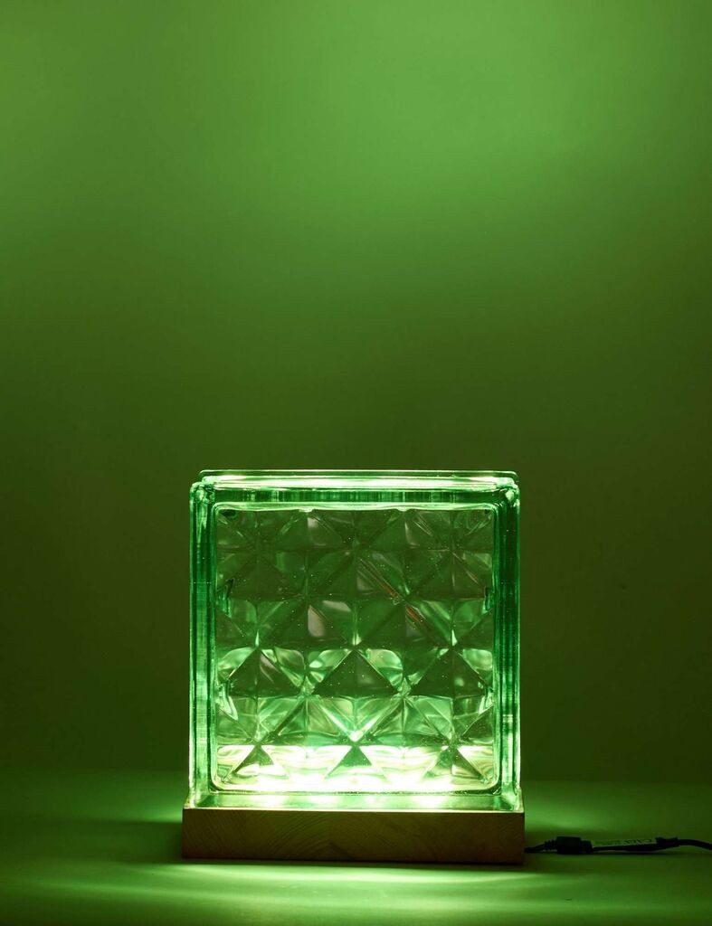 Opviq Mood Block stolna lampa, zelena