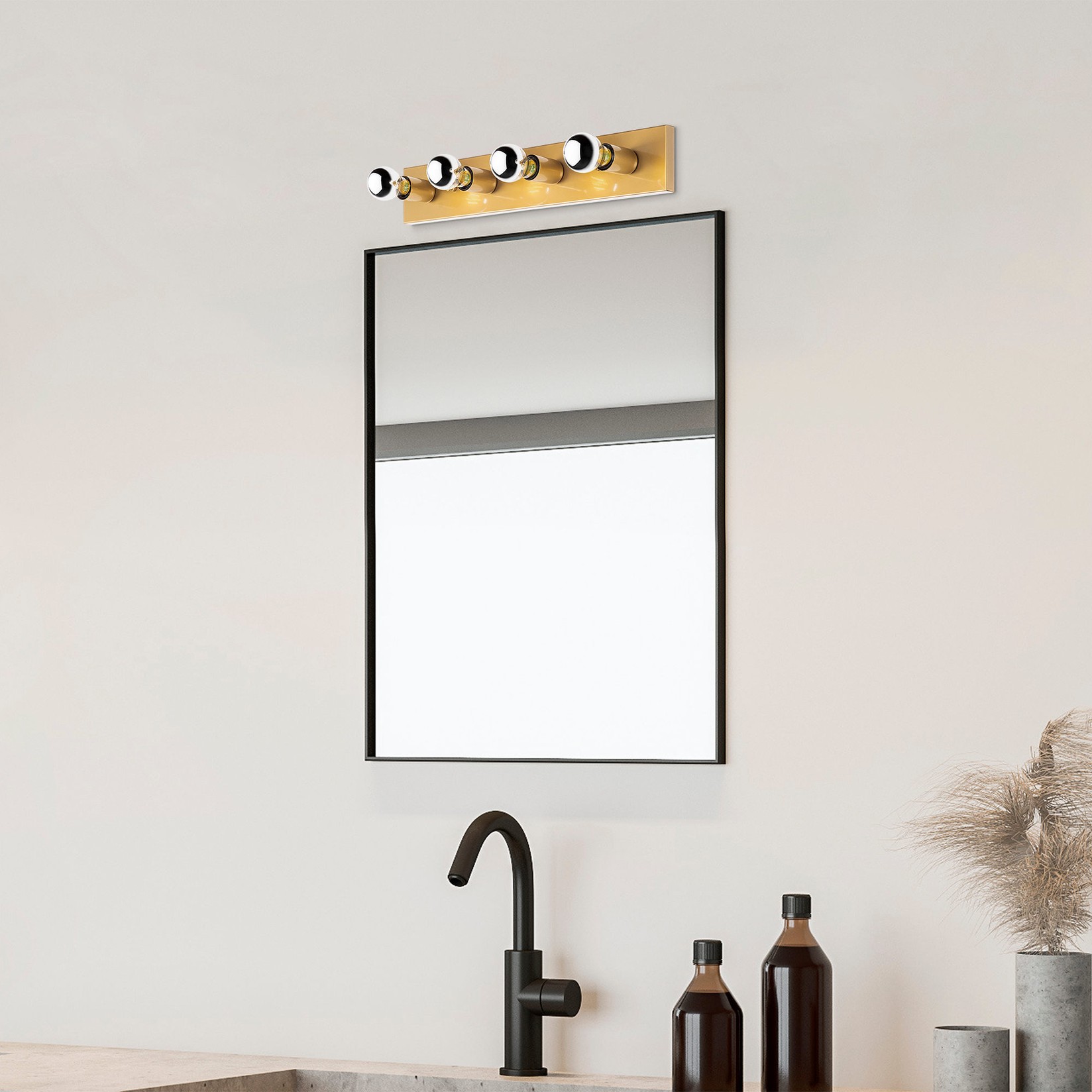 Opviq Zidna lampa E27 Grlo, Zlatna