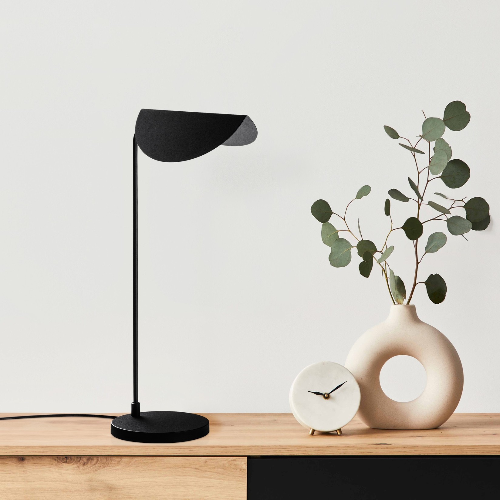 Opviq stolna lampa, crna