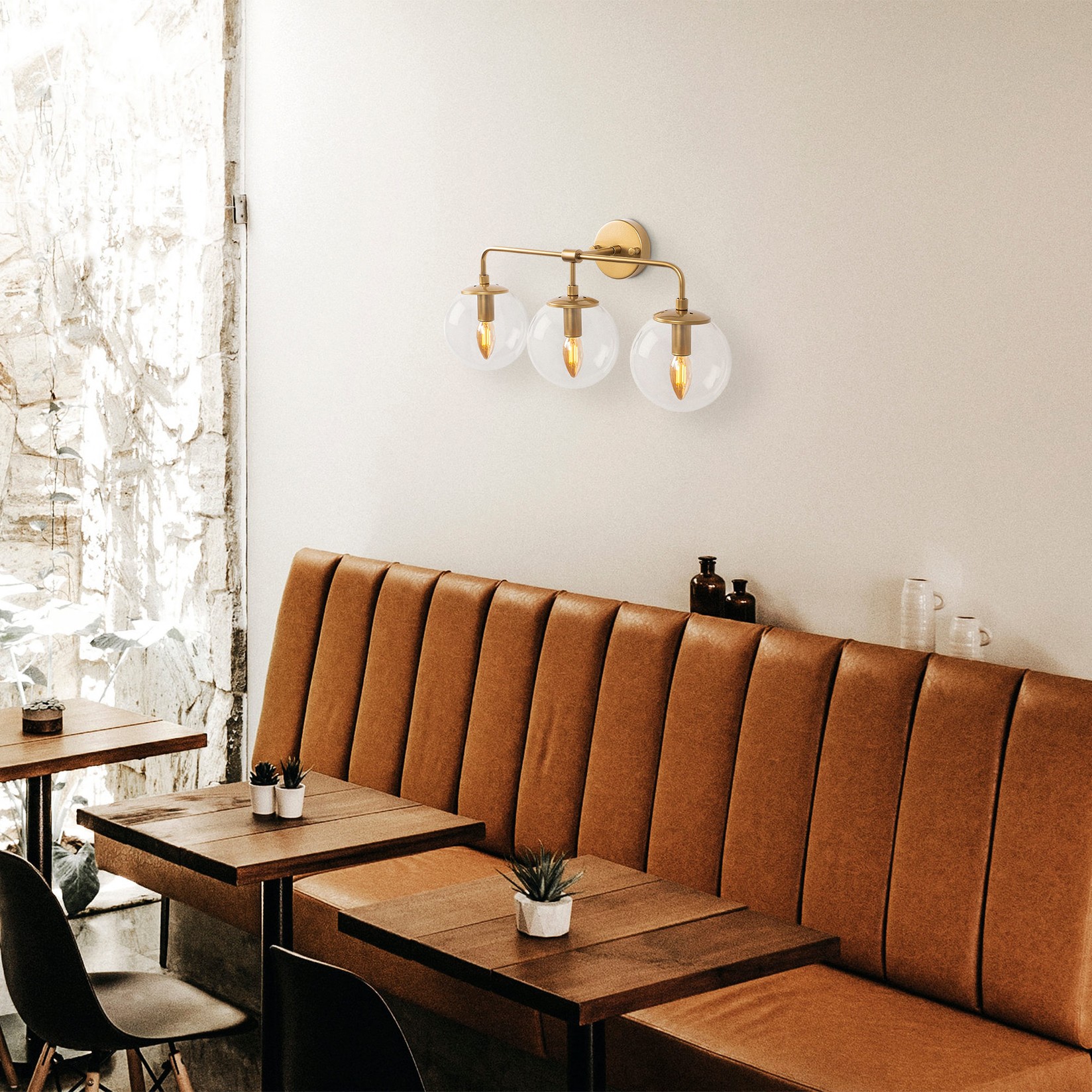 Opviq Zidna lampa E14 Grlo, Zlatna