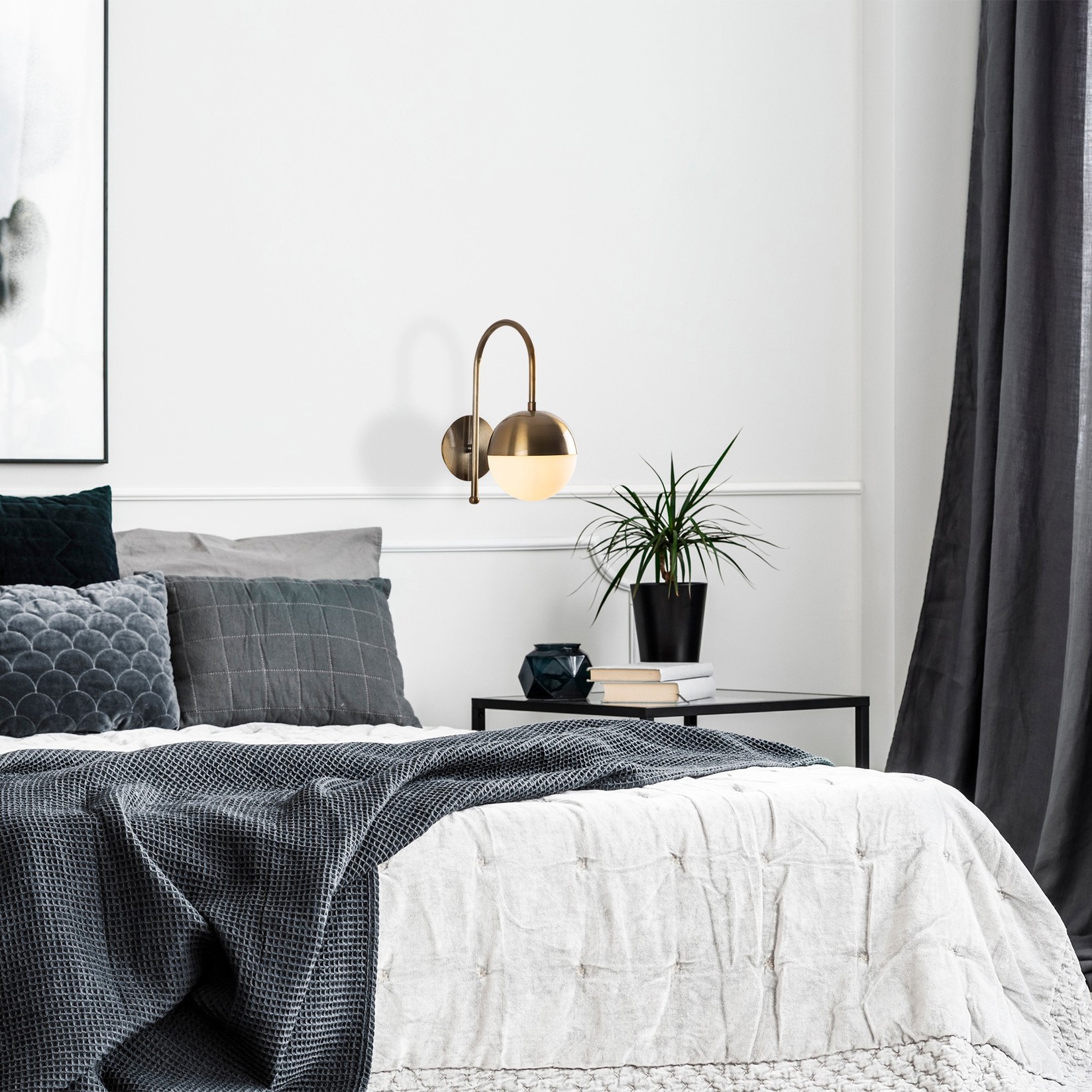 Opviq Zidna lampa E27 Max 40W, Bronza