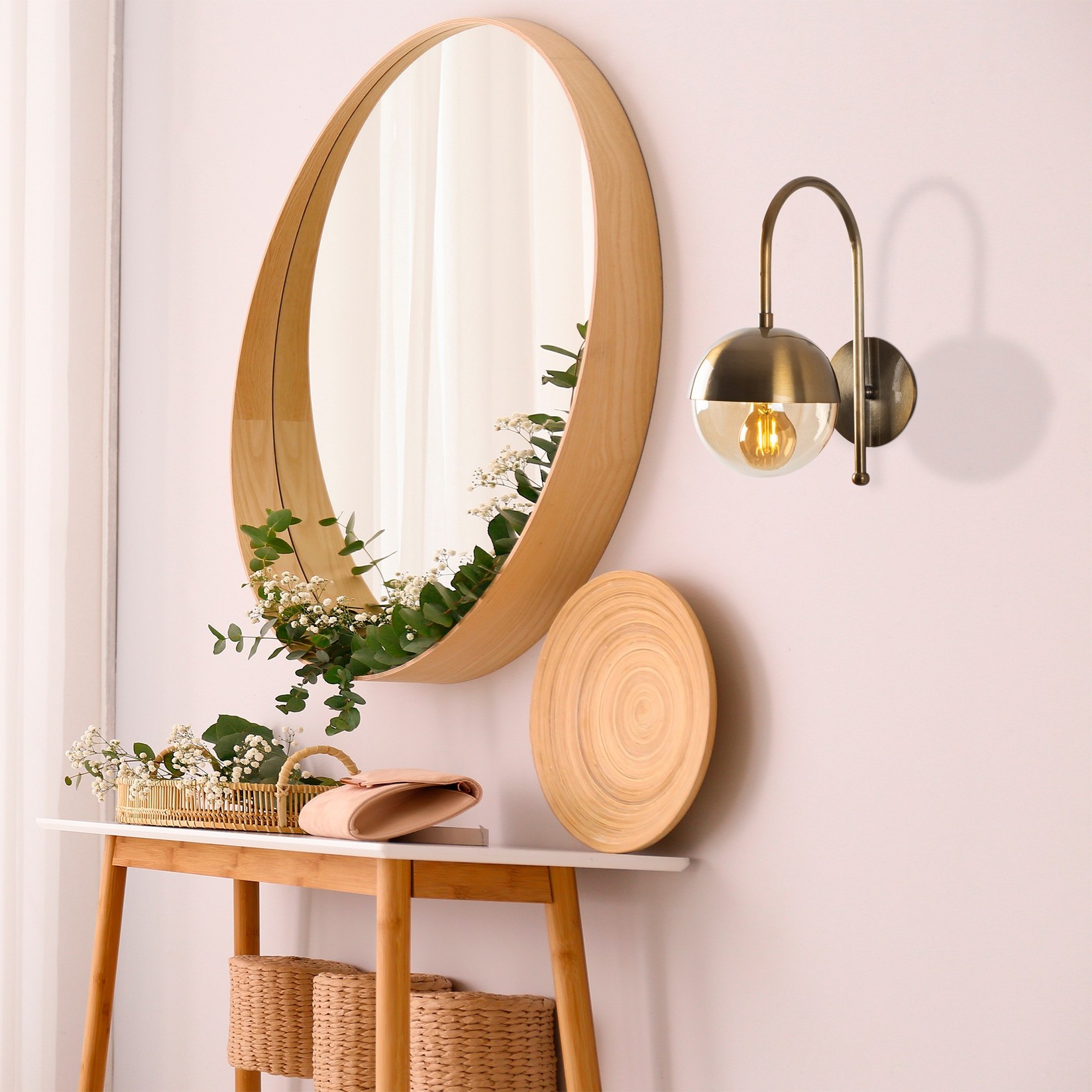 Opviq Zidna lampa E27 Max 40W, Bronza