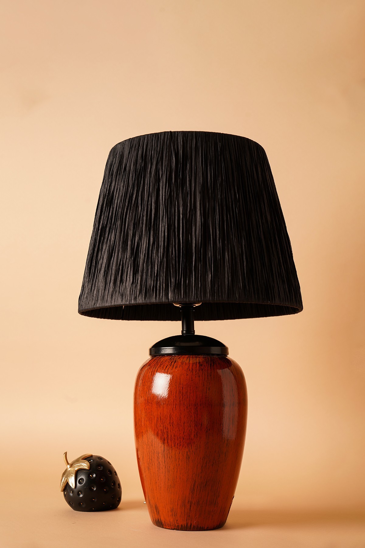 Opviq Stona lampa E27 Grlo, Crveno-smeđa