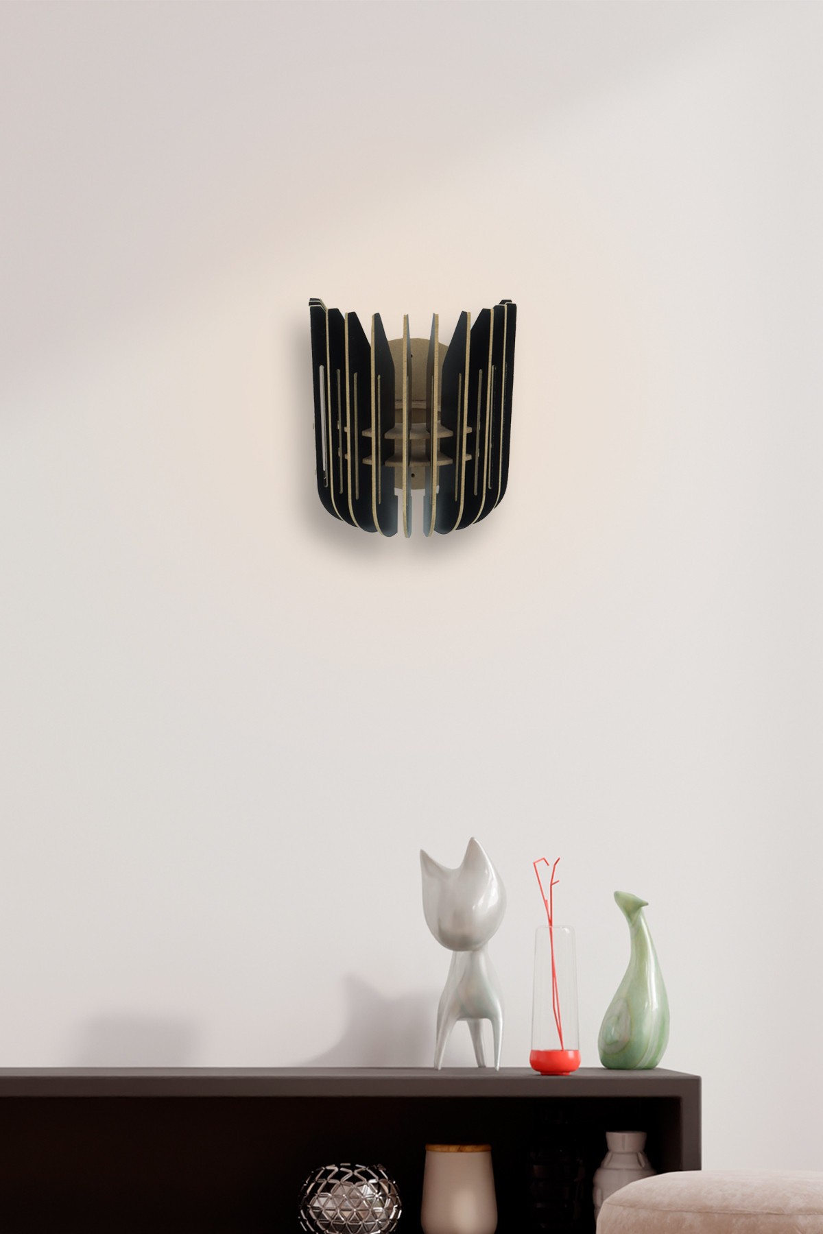 Opviq Zidna lampa E27 Grlo, Crna