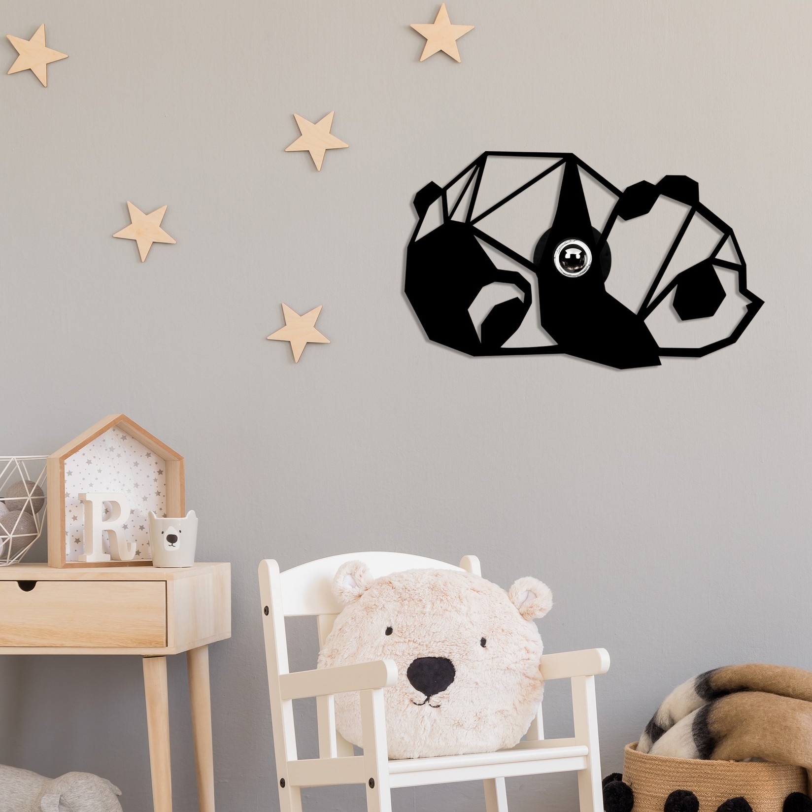 Opviq Zidna lampa E27 Grlo, Crna