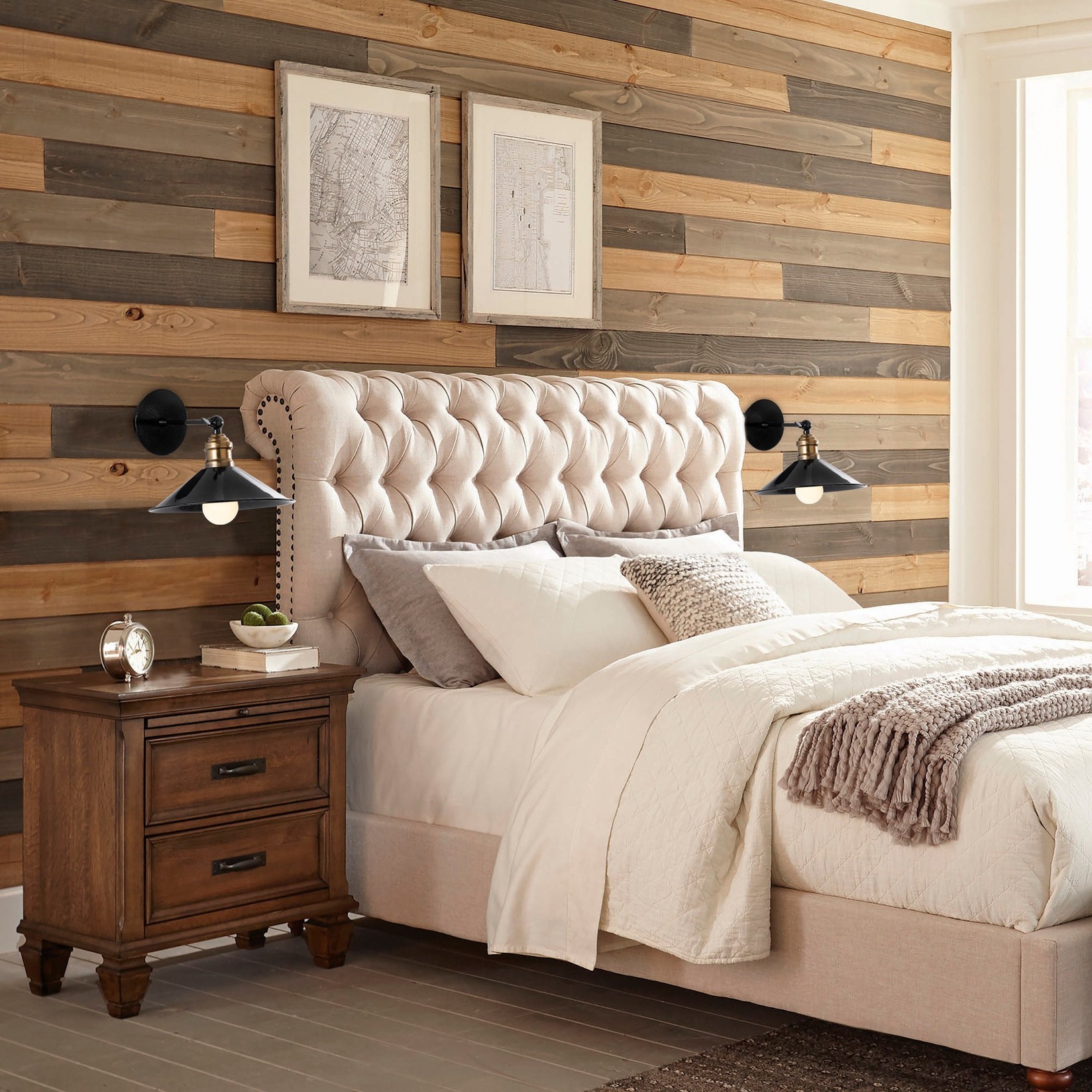 Opviq Zidna lampa E27 Max 40W, Crna