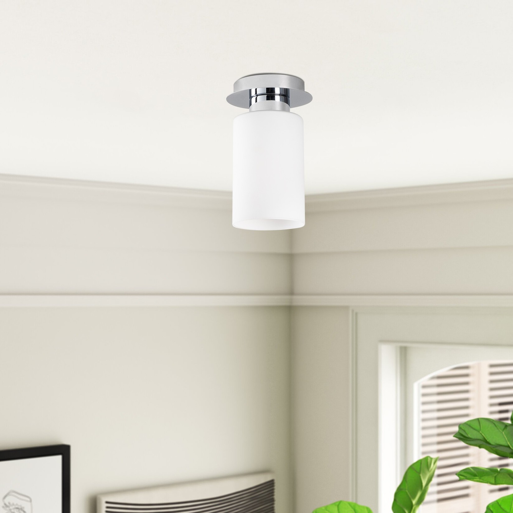 Opviq Zidna lampa E27 Grlo, Srebrna